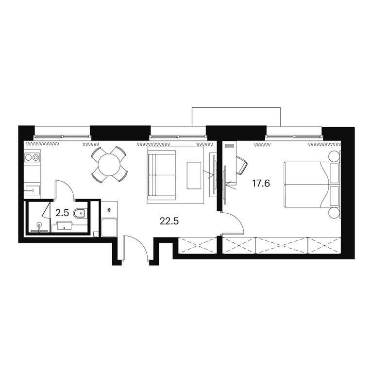 Apartment Sale, 42.6平方米 at Akvilon Signal (Akvilon Signal), Signalny Drive, 12, Moscow, Russia #1 Apartment Sale, 42.6平方米 at Akvilon Signal (Akvilon Signal), Signalny Drive, 12, Moscow, Russia #1