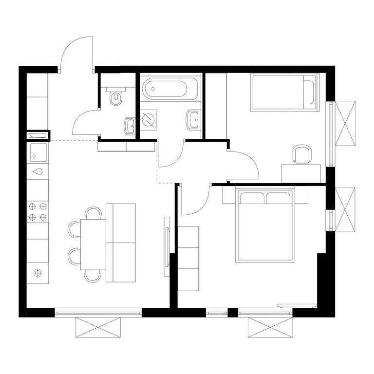 Продажа 2-комн. квартиры, 51,1 м² в ЖК «Яуза Парк», улица Колонцова, 4, Мытищи, Московская область, Россия #1 Продажа 2-комн. квартиры, 51,1 м² в ЖК «Яуза Парк», улица Колонцова, 4, Мытищи, Московская область, Россия #1