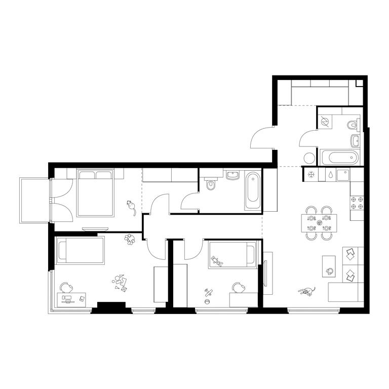 3-BD Apartment Sale, 87.7 sq. m. at Kronshtadtskiy 9, Kronshtadtsky Boulevard, 9с21, Moscow, Russia #1 3-BD Apartment Sale, 87.7 sq. m. at Kronshtadtskiy 9, Kronshtadtsky Boulevard, 9с21, Moscow, Russia #1