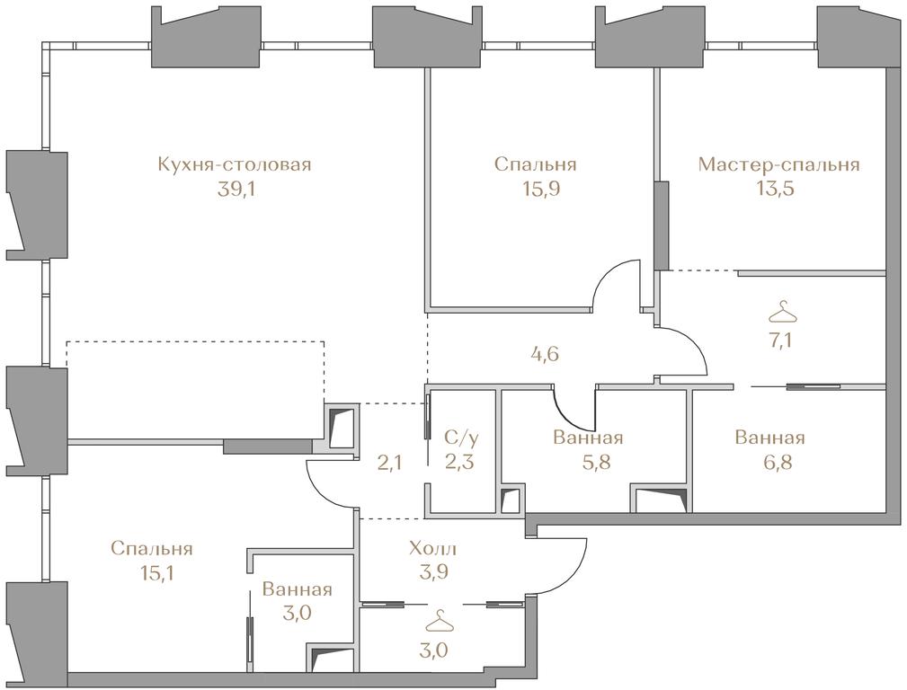 3-BD Apartment Sale, 122.2 sq. m. at Luzhniki Collection, Luzhnetskaya Embankment, 2/4с17, Moscow, Russia #1 3-BD Apartment Sale, 122.2 sq. m. at Luzhniki Collection, Luzhnetskaya Embankment, 2/4с17, Moscow, Russia #1