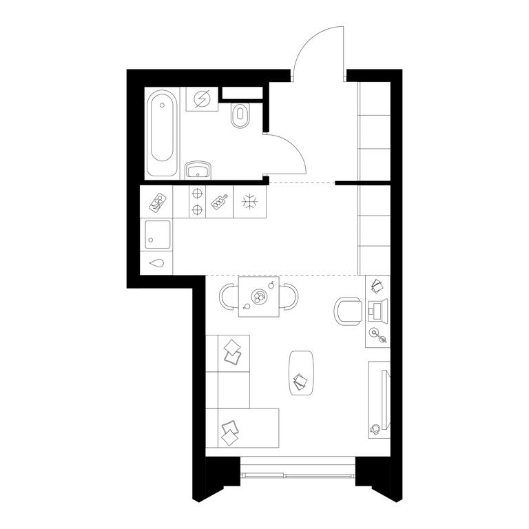 Apartment Sale, 26 sq. m. at Matveevskiy Park, Ochakovskoye Highway, вл3с11, Moscow, Russia #1 Apartment Sale, 26 sq. m. at Matveevskiy Park, Ochakovskoye Highway, вл3с11, Moscow, Russia #1