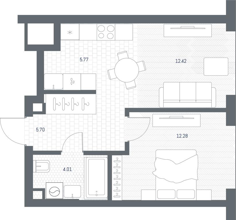 Apartment Sale, 40.18 sq. m. at TATE, Vetkina Street, Moscow, Russia #1 Apartment Sale, 40.18 sq. m. at TATE, Vetkina Street, Moscow, Russia #1