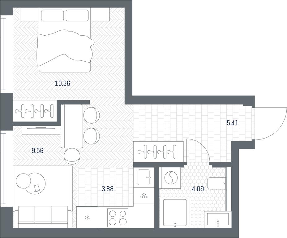 Apartment Sale, 33.3 sq. m. at TATE, Vetkina Street, Moscow, Russia #1 Apartment Sale, 33.3 sq. m. at TATE, Vetkina Street, Moscow, Russia #1