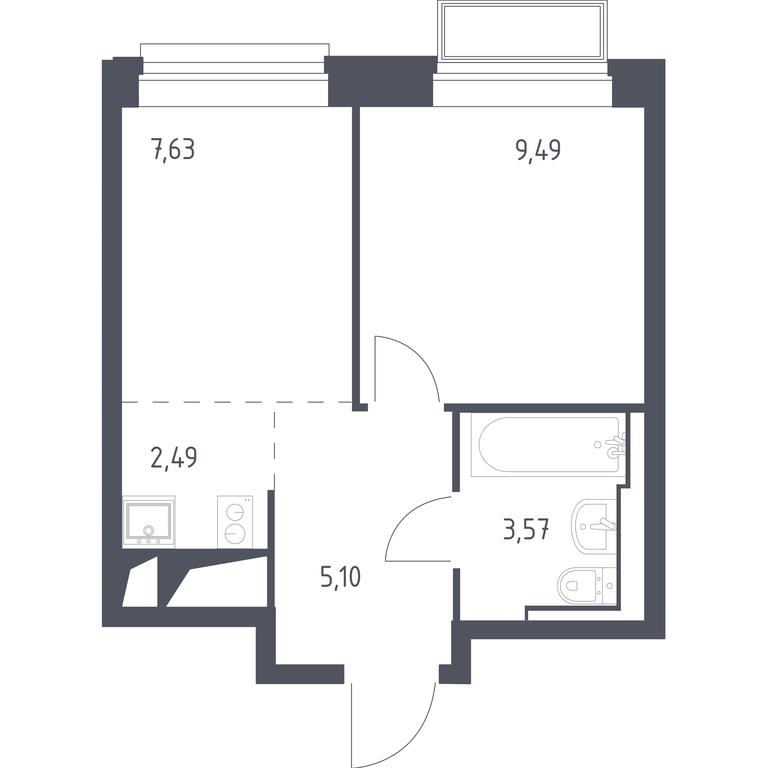 Apartment Sale, 28.28 sq. m. at Dolina Yauzy, Trudovaya Street, 23, Mytischi, Moscow Region, Russia #1 Apartment Sale, 28.28 sq. m. at Dolina Yauzy, Trudovaya Street, 23, Mytischi, Moscow Region, Russia #1