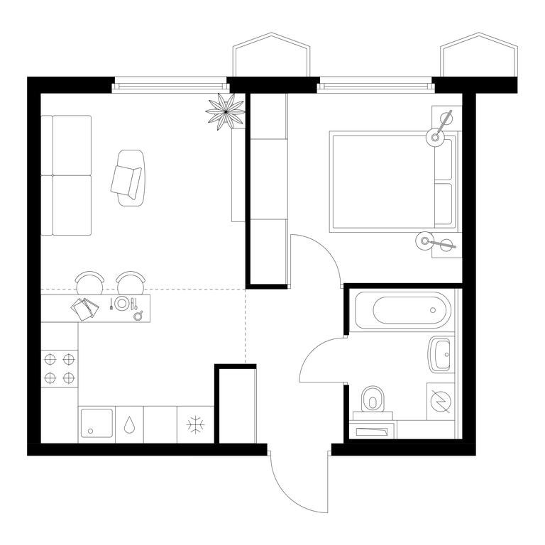 1-BD Apartment Sale, 36.6 sq. m. at Businovskiy Park, Izhorskaya Street, 6с5, Moscow, Russia #1 1-BD Apartment Sale, 36.6 sq. m. at Businovskiy Park, Izhorskaya Street, 6с5, Moscow, Russia #1
