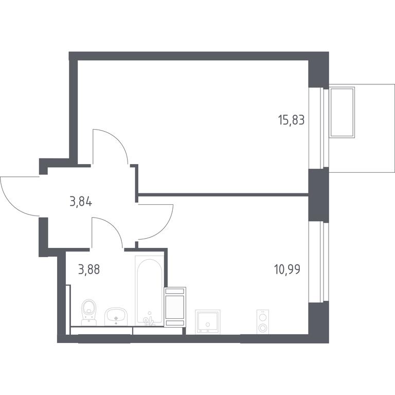 Apartment Sale, 34.54 sq. m. at Alkhimovo, Ryazanovskoe Highway, 31к1, Moscow, Russia #1 Apartment Sale, 34.54 sq. m. at Alkhimovo, Ryazanovskoe Highway, 31к1, Moscow, Russia #1