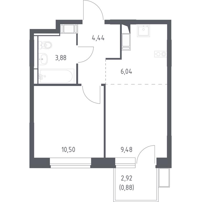 Apartment Sale, 35.22 sq. m. at Alkhimovo, Ryazanovskoe Highway, 31к1, Moscow, Russia #1 Apartment Sale, 35.22 sq. m. at Alkhimovo, Ryazanovskoe Highway, 31к1, Moscow, Russia #1