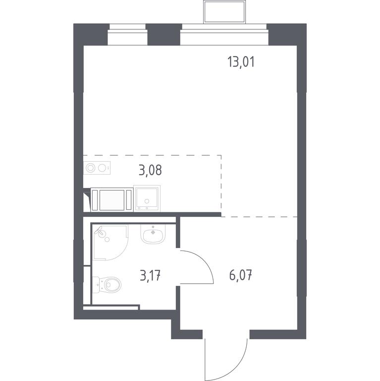 Apartment Sale, 25.3平方米 at Alkhimovo, Ryazanovskoe Highway, 31к1, Moscow, Russia #1 Apartment Sale, 25.3平方米 at Alkhimovo, Ryazanovskoe Highway, 31к1, Moscow, Russia #1