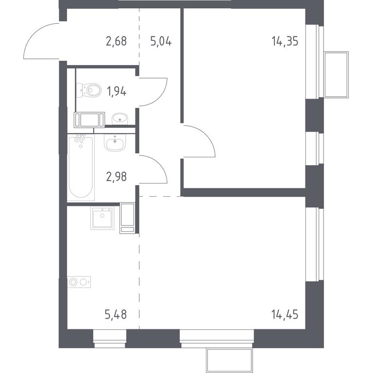 Apartment Sale, 46.92 sq. m. at Alkhimovo, Ryazanovskoe Highway, 31к1, Moscow, Russia #1 Apartment Sale, 46.92 sq. m. at Alkhimovo, Ryazanovskoe Highway, 31к1, Moscow, Russia #1