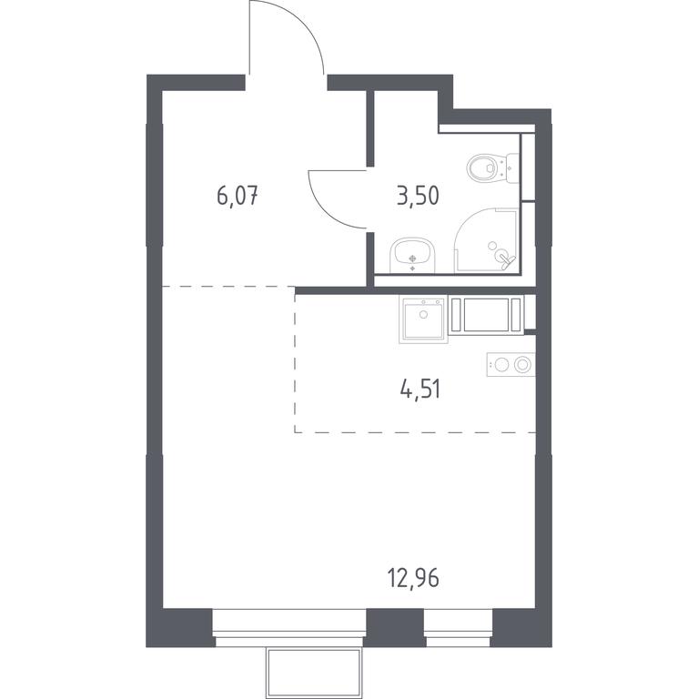 Apartment Sale, 26.5平方米 at Alkhimovo, Ryazanovskoe Highway, 31к1, Moscow, Russia #1 Apartment Sale, 26.5平方米 at Alkhimovo, Ryazanovskoe Highway, 31к1, Moscow, Russia #1