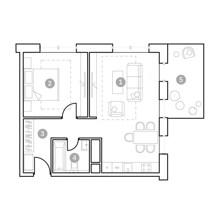 1-BD Apartment Sale, 59.1 sq. m. at Fiztekh-City, Новодачная улица, 67, Москва, Россия #2 1-BD Apartment Sale, 59.1 sq. m. at Fiztekh-City, Новодачная улица, 67, Москва, Россия #2