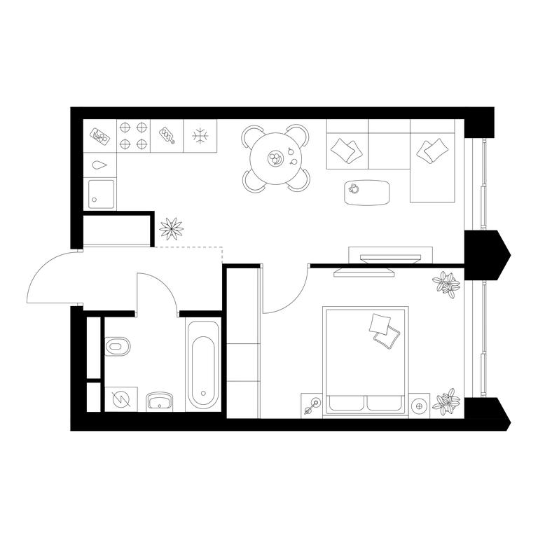 1-BD Apartment Sale, 34.7 sq. m. at Matveevskiy Park, Ochakovskoye Highway, вл3с11, Moscow, Russia #1 1-BD Apartment Sale, 34.7 sq. m. at Matveevskiy Park, Ochakovskoye Highway, вл3с11, Moscow, Russia #1