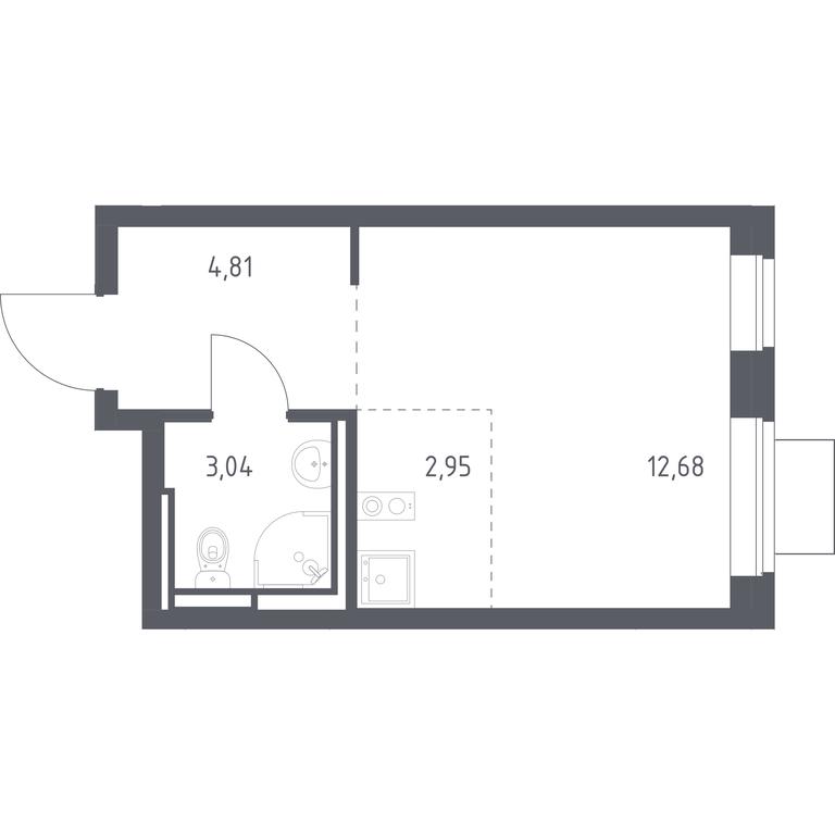 Apartment Sale, 23.48平方米 at Bogdanovskiy Les, derevnya Bogdanikha, Leninskiy City District, Moscow Region, Russia #1 Apartment Sale, 23.48平方米 at Bogdanovskiy Les, derevnya Bogdanikha, Leninskiy City District, Moscow Region, Russia #1
