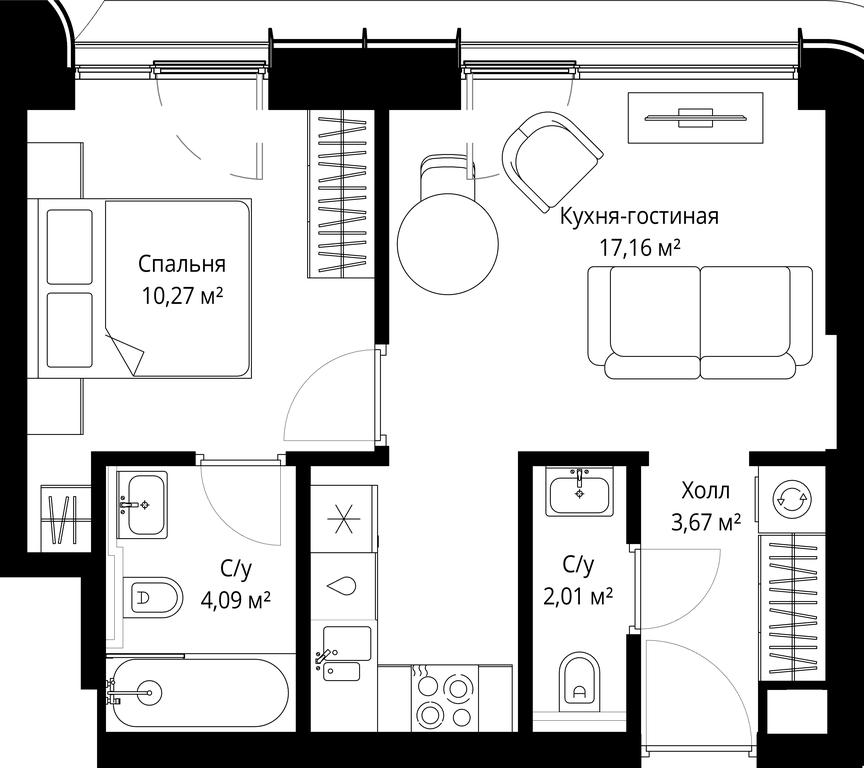 Продажа 1-комн. квартиры, 37,2 м² в ЖК «Сити Бэй (City Bay)», Волоколамское шоссе, 95с3, Москва, Россия #2 Продажа 1-комн. квартиры, 37,2 м² в ЖК «Сити Бэй (City Bay)», Волоколамское шоссе, 95с3, Москва, Россия #2