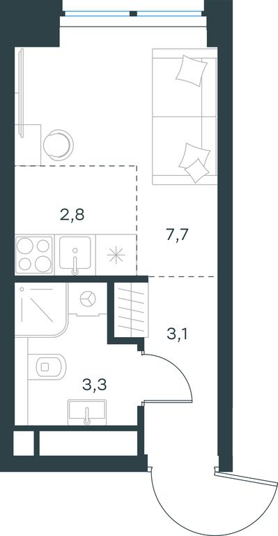 Apartment Sale, 16.9 sq. m. at Level Zvenigorodskaya, 3rd Silikatny Drive, 6к1, Moscow, Russia #1 Apartment Sale, 16.9 sq. m. at Level Zvenigorodskaya, 3rd Silikatny Drive, 6к1, Moscow, Russia #1