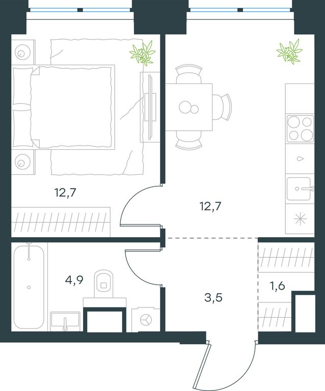 Apartment Sale, 35.4平方米 at Level Zvenigorodskaya, 3rd Silikatny Drive, 6к1, Moscow, Russia #1 Apartment Sale, 35.4平方米 at Level Zvenigorodskaya, 3rd Silikatny Drive, 6к1, Moscow, Russia #1