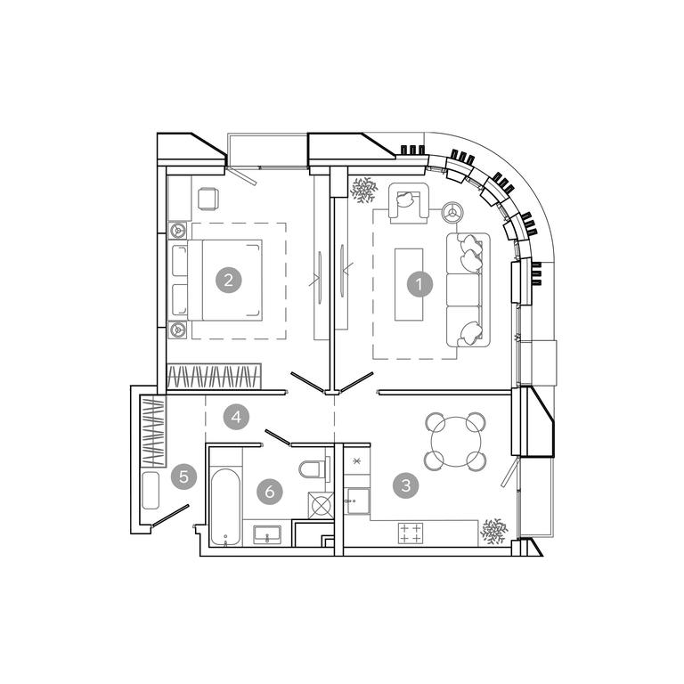 1-BD Apartment Sale, 61平方米 at UNO.Sokolinaya Gora, 8th Sokolinoy Gory Street, 26, Moscow, Russia #1 1-BD Apartment Sale, 61平方米 at UNO.Sokolinaya Gora, 8th Sokolinoy Gory Street, 26, Moscow, Russia #1