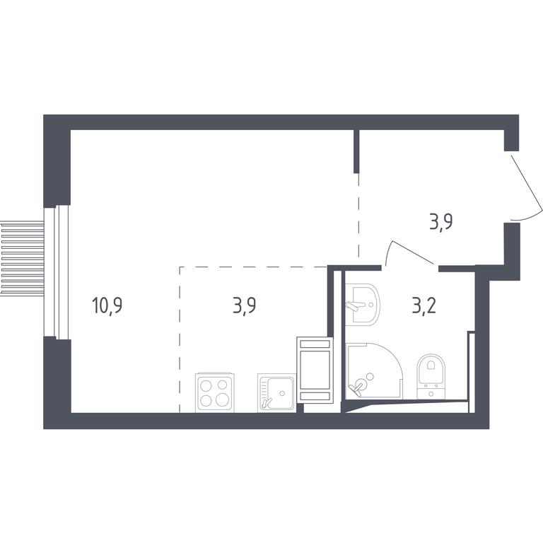 Apartment Sale, 21.7平方米 at Mytishchi Park, Silikatnaya ulitsa, 41к3, Mytischi, Moscow Region, Russia #1 Apartment Sale, 21.7平方米 at Mytishchi Park, Silikatnaya ulitsa, 41к3, Mytischi, Moscow Region, Russia #1