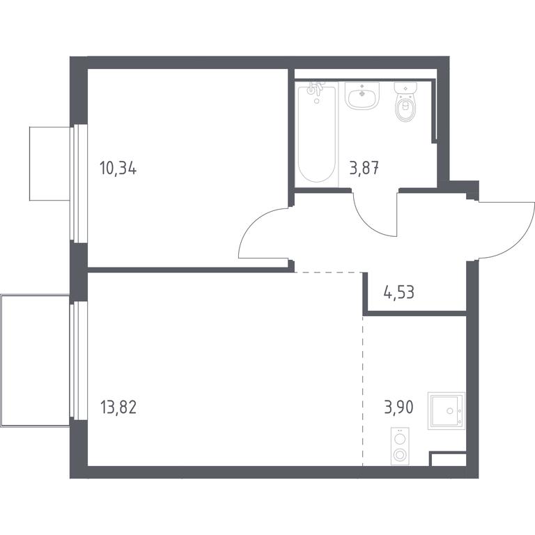 Продажа квартиры, 36,46 м² в ЖК «Горки Парк», Школьная улица, 2, деревня Коробово, Ленинский городской округ, Московская область, Россия #1 Продажа квартиры, 36,46 м² в ЖК «Горки Парк», Школьная улица, 2, деревня Коробово, Ленинский городской округ, Московская область, Россия #1