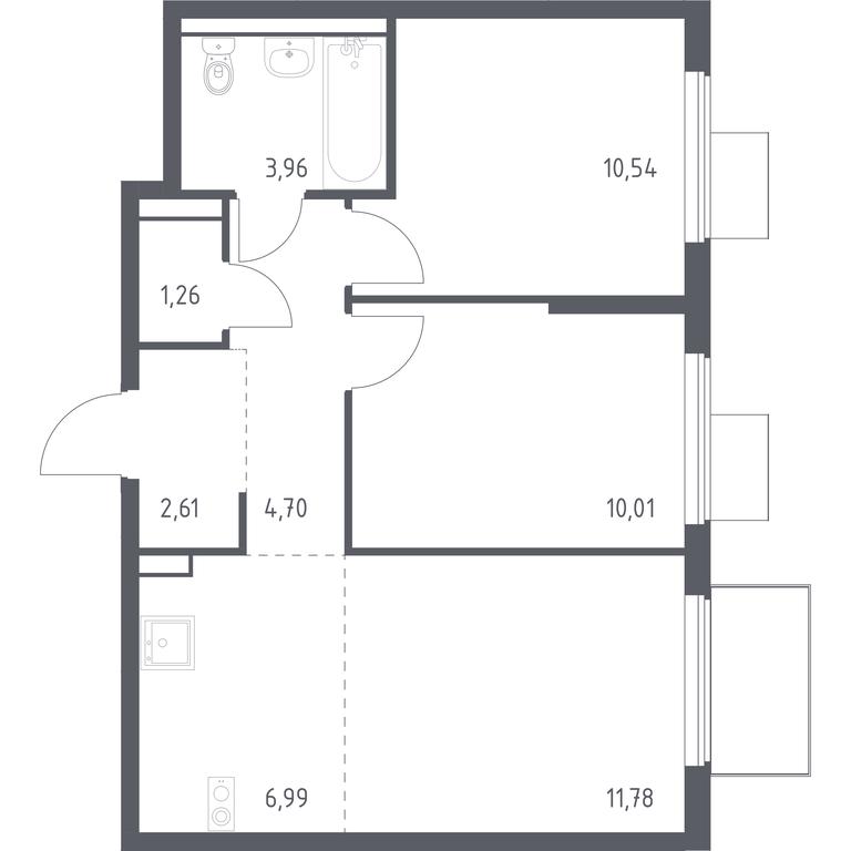 Продажа 1-комн. квартиры, 51,85 м² в ЖК «Горки Парк», Школьная улица, 2, деревня Коробово, Ленинский городской округ, Московская область, Россия #1 Продажа 1-комн. квартиры, 51,85 м² в ЖК «Горки Парк», Школьная улица, 2, деревня Коробово, Ленинский городской округ, Московская область, Россия #1