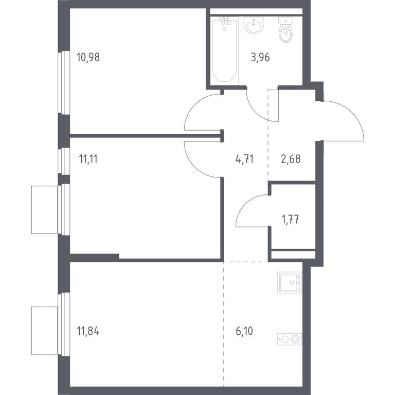 Продажа 1-комн. квартиры, 53,15 м² в ЖК «Горки Парк», Школьная улица, 2, деревня Коробово, Ленинский городской округ, Московская область, Россия #1 Продажа 1-комн. квартиры, 53,15 м² в ЖК «Горки Парк», Школьная улица, 2, деревня Коробово, Ленинский городской округ, Московская область, Россия #1