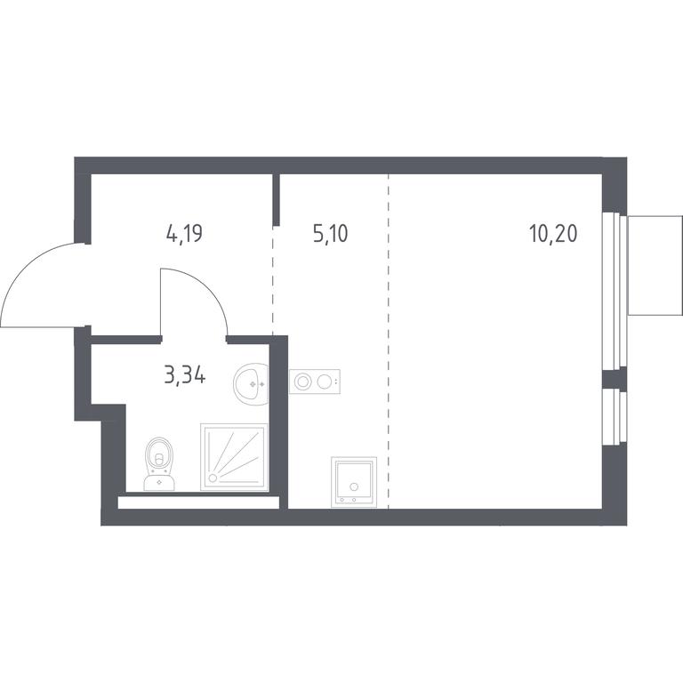 Apartment Sale, 22.83 sq. m. at Gorki Park, Shkolnaya ulitsa, 2, derevnya Korobovo, Leninskiy City District, Moscow Region, Russia #1 Apartment Sale, 22.83 sq. m. at Gorki Park, Shkolnaya ulitsa, 2, derevnya Korobovo, Leninskiy City District, Moscow Region, Russia #1