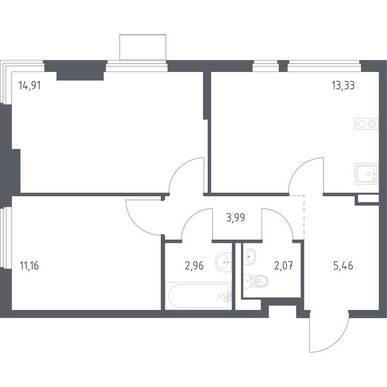 Продажа 1-комн. квартиры, 53,88 м² в ЖК «Горки Парк», Школьная улица, 2, деревня Коробово, Ленинский городской округ, Московская область, Россия #1 Продажа 1-комн. квартиры, 53,88 м² в ЖК «Горки Парк», Школьная улица, 2, деревня Коробово, Ленинский городской округ, Московская область, Россия #1