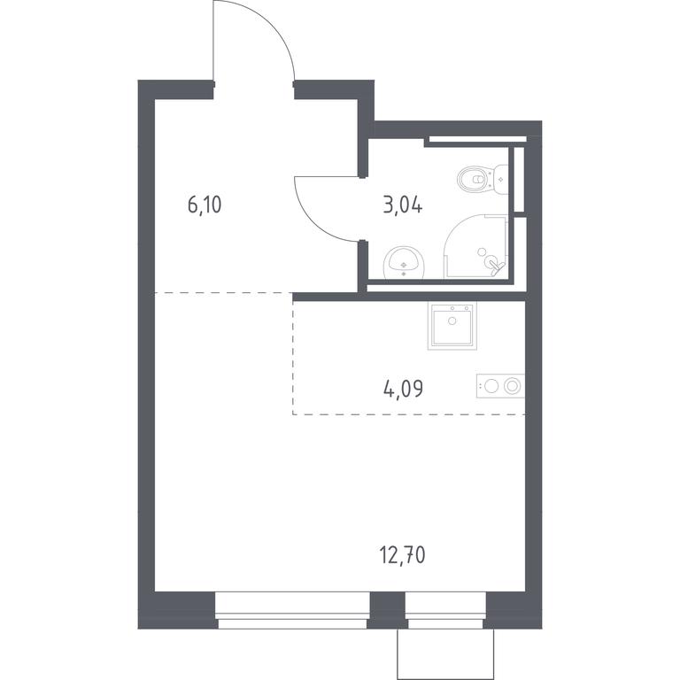 Apartment Sale, 25.93 sq. m. at Bogdanovskiy Les, derevnya Bogdanikha, Leninskiy City District, Moscow Region, Russia #1 Apartment Sale, 25.93 sq. m. at Bogdanovskiy Les, derevnya Bogdanikha, Leninskiy City District, Moscow Region, Russia #1