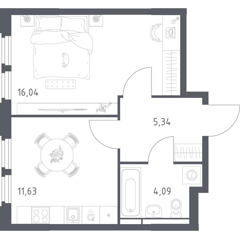 Apartment Sale, 37.1 sq. m. at Kosmicheskiy kvartal, M.K. Tikhonravova Street, Yubileyniy Microdistrict, Korolyov, Moscow Region, Russia #2 Apartment Sale, 37.1 sq. m. at Kosmicheskiy kvartal, M.K. Tikhonravova Street, Yubileyniy Microdistrict, Korolyov, Moscow Region, Russia #2