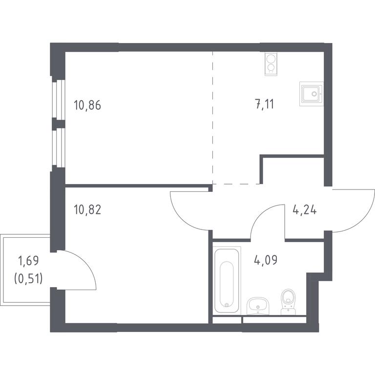 Apartment Sale, 37.63平方米 at Kosmicheskiy kvartal, M.K. Tikhonravova Street, Yubileyniy Microdistrict, Korolyov, Moscow Region, Russia #1 Apartment Sale, 37.63平方米 at Kosmicheskiy kvartal, M.K. Tikhonravova Street, Yubileyniy Microdistrict, Korolyov, Moscow Region, Russia #1