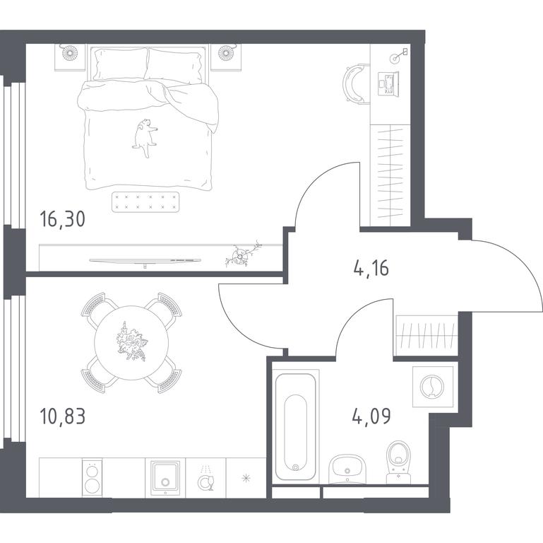 Apartment Sale, 35.38平方米 at Kosmicheskiy kvartal, M.K. Tikhonravova Street, Yubileyniy Microdistrict, Korolyov, Moscow Region, Russia #2 Apartment Sale, 35.38平方米 at Kosmicheskiy kvartal, M.K. Tikhonravova Street, Yubileyniy Microdistrict, Korolyov, Moscow Region, Russia #2