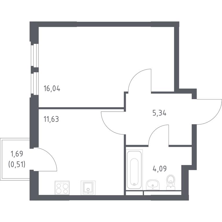 Apartment Sale, 37.61 sq. m. at Kosmicheskiy kvartal, M.K. Tikhonravova Street, Yubileyniy Microdistrict, Korolyov, Moscow Region, Russia #1 Apartment Sale, 37.61 sq. m. at Kosmicheskiy kvartal, M.K. Tikhonravova Street, Yubileyniy Microdistrict, Korolyov, Moscow Region, Russia #1