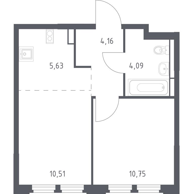 Apartment Sale, 35.14 sq. m. at Kosmicheskiy kvartal, M.K. Tikhonravova Street, Yubileyniy Microdistrict, Korolyov, Moscow Region, Russia #1 Apartment Sale, 35.14 sq. m. at Kosmicheskiy kvartal, M.K. Tikhonravova Street, Yubileyniy Microdistrict, Korolyov, Moscow Region, Russia #1