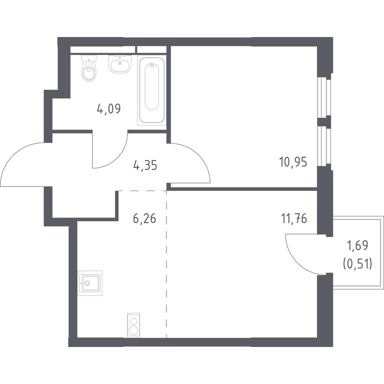 Apartment Sale, 37.92平方米 at Kosmicheskiy kvartal, M.K. Tikhonravova Street, Yubileyniy Microdistrict, Korolyov, Moscow Region, Russia #1 Apartment Sale, 37.92平方米 at Kosmicheskiy kvartal, M.K. Tikhonravova Street, Yubileyniy Microdistrict, Korolyov, Moscow Region, Russia #1