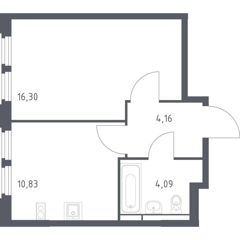 Apartment Sale, 35.38 sq. m. at Kosmicheskiy kvartal, M.K. Tikhonravova Street, Yubileyniy Microdistrict, Korolyov, Moscow Region, Russia #1 Apartment Sale, 35.38 sq. m. at Kosmicheskiy kvartal, M.K. Tikhonravova Street, Yubileyniy Microdistrict, Korolyov, Moscow Region, Russia #1