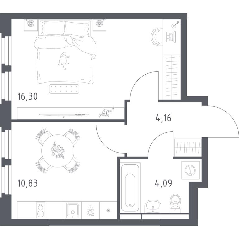 Apartment Sale, 35.38 sq. m. at Kosmicheskiy kvartal, M.K. Tikhonravova Street, Yubileyniy Microdistrict, Korolyov, Moscow Region, Russia #2 Apartment Sale, 35.38 sq. m. at Kosmicheskiy kvartal, M.K. Tikhonravova Street, Yubileyniy Microdistrict, Korolyov, Moscow Region, Russia #2