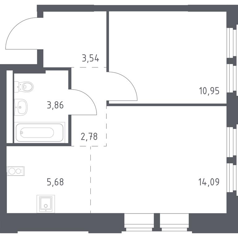 Apartment Sale, 40.9平方米 at Kosmicheskiy kvartal, M.K. Tikhonravova Street, Yubileyniy Microdistrict, Korolyov, Moscow Region, Russia #1 Apartment Sale, 40.9平方米 at Kosmicheskiy kvartal, M.K. Tikhonravova Street, Yubileyniy Microdistrict, Korolyov, Moscow Region, Russia #1