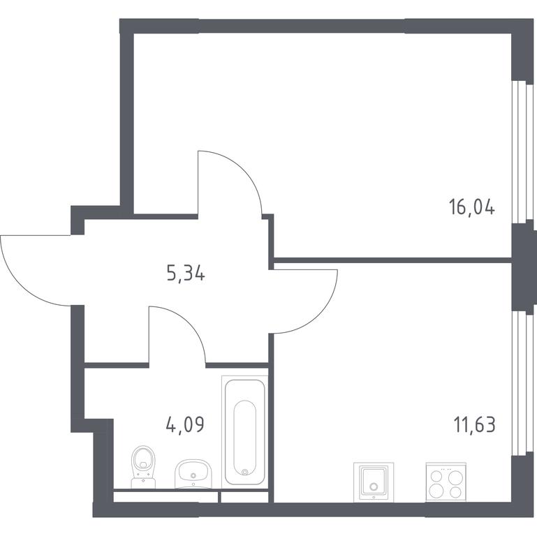 Apartment Sale, 37.1平方米 at Kosmicheskiy kvartal, M.K. Tikhonravova Street, Yubileyniy Microdistrict, Korolyov, Moscow Region, Russia #1 Apartment Sale, 37.1平方米 at Kosmicheskiy kvartal, M.K. Tikhonravova Street, Yubileyniy Microdistrict, Korolyov, Moscow Region, Russia #1