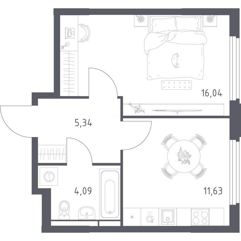 Apartment Sale, 37.1平方米 at Kosmicheskiy kvartal, M.K. Tikhonravova Street, Yubileyniy Microdistrict, Korolyov, Moscow Region, Russia #2 Apartment Sale, 37.1平方米 at Kosmicheskiy kvartal, M.K. Tikhonravova Street, Yubileyniy Microdistrict, Korolyov, Moscow Region, Russia #2