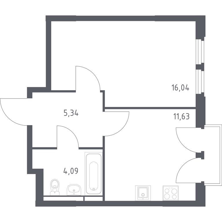 Apartment Sale, 37.1平方米 at Kosmicheskiy kvartal, M.K. Tikhonravova Street, Yubileyniy Microdistrict, Korolyov, Moscow Region, Russia #1 Apartment Sale, 37.1平方米 at Kosmicheskiy kvartal, M.K. Tikhonravova Street, Yubileyniy Microdistrict, Korolyov, Moscow Region, Russia #1