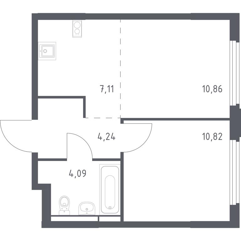 Apartment Sale, 37.12 sq. m. at Kosmicheskiy kvartal, M.K. Tikhonravova Street, Yubileyniy Microdistrict, Korolyov, Moscow Region, Russia #1 Apartment Sale, 37.12 sq. m. at Kosmicheskiy kvartal, M.K. Tikhonravova Street, Yubileyniy Microdistrict, Korolyov, Moscow Region, Russia #1