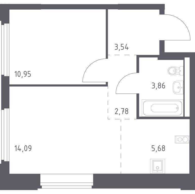 Apartment Sale, 40.9 sq. m. at Kosmicheskiy kvartal, M.K. Tikhonravova Street, Yubileyniy Microdistrict, Korolyov, Moscow Region, Russia #1 Apartment Sale, 40.9 sq. m. at Kosmicheskiy kvartal, M.K. Tikhonravova Street, Yubileyniy Microdistrict, Korolyov, Moscow Region, Russia #1