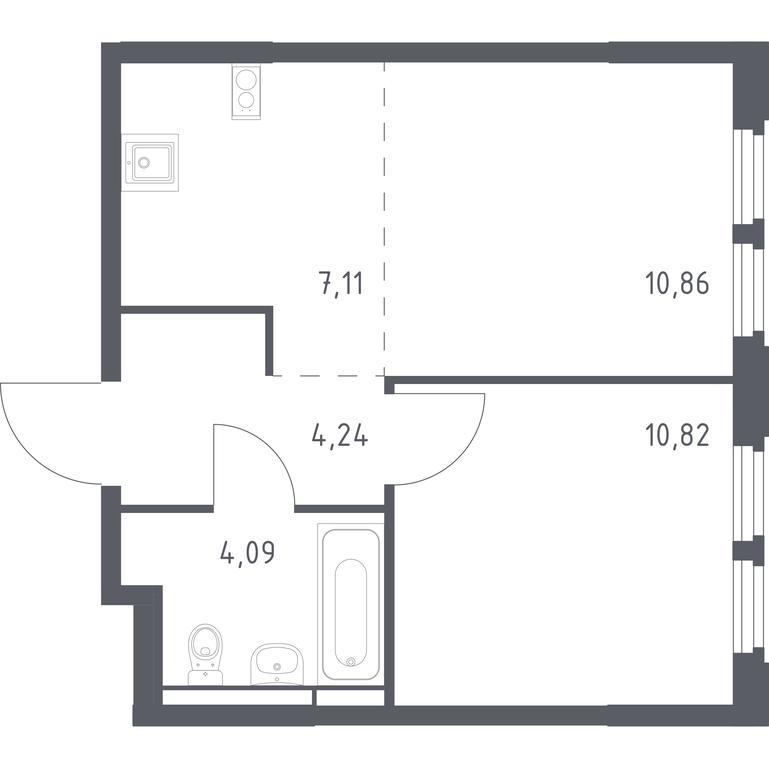 Apartment Sale, 37.12 sq. m. at Kosmicheskiy kvartal, M.K. Tikhonravova Street, Yubileyniy Microdistrict, Korolyov, Moscow Region, Russia #1 Apartment Sale, 37.12 sq. m. at Kosmicheskiy kvartal, M.K. Tikhonravova Street, Yubileyniy Microdistrict, Korolyov, Moscow Region, Russia #1