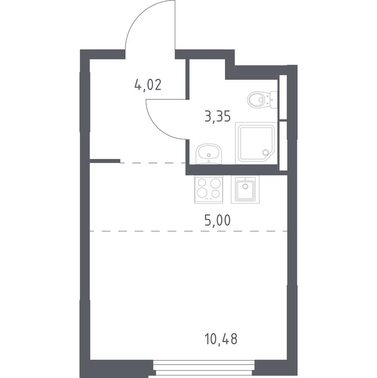 Apartment Sale, 22.85平方米 at Kosmicheskiy kvartal, M.K. Tikhonravova Street, Yubileyniy Microdistrict, Korolyov, Moscow Region, Russia #1 Apartment Sale, 22.85平方米 at Kosmicheskiy kvartal, M.K. Tikhonravova Street, Yubileyniy Microdistrict, Korolyov, Moscow Region, Russia #1
