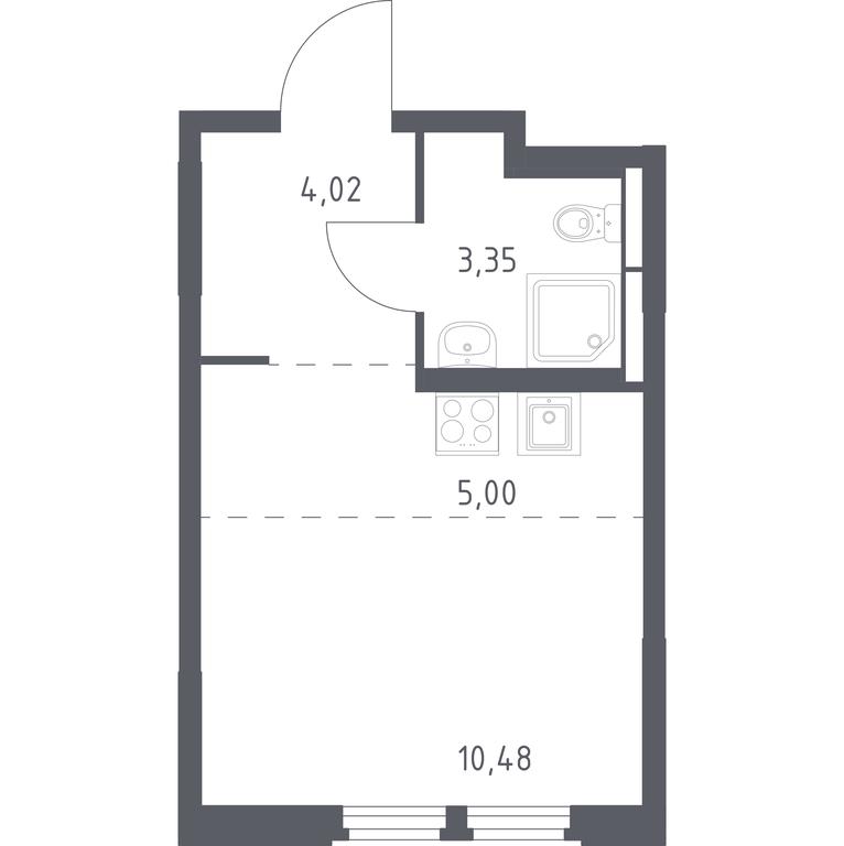 Apartment Sale, 22.85 sq. m. at Kosmicheskiy kvartal, M.K. Tikhonravova Street, Yubileyniy Microdistrict, Korolyov, Moscow Region, Russia #1 Apartment Sale, 22.85 sq. m. at Kosmicheskiy kvartal, M.K. Tikhonravova Street, Yubileyniy Microdistrict, Korolyov, Moscow Region, Russia #1