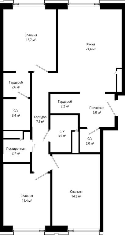 Продажа 3-комн. квартиры, 89,7 м² в ЖК «Сити Бэй (City Bay)», Волоколамское шоссе, 95с3, Москва, Россия #2 Продажа 3-комн. квартиры, 89,7 м² в ЖК «Сити Бэй (City Bay)», Волоколамское шоссе, 95с3, Москва, Россия #2
