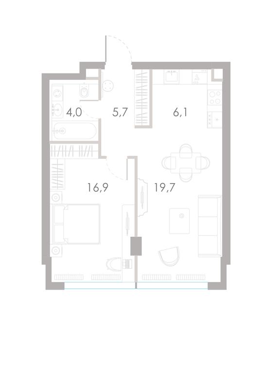 1-BD Apartment Sale, 52.4 sq. m. at River Park Towers, Kutuzovsky Drive, 16с1, Moscow, Russia #1 1-BD Apartment Sale, 52.4 sq. m. at River Park Towers, Kutuzovsky Drive, 16с1, Moscow, Russia #1