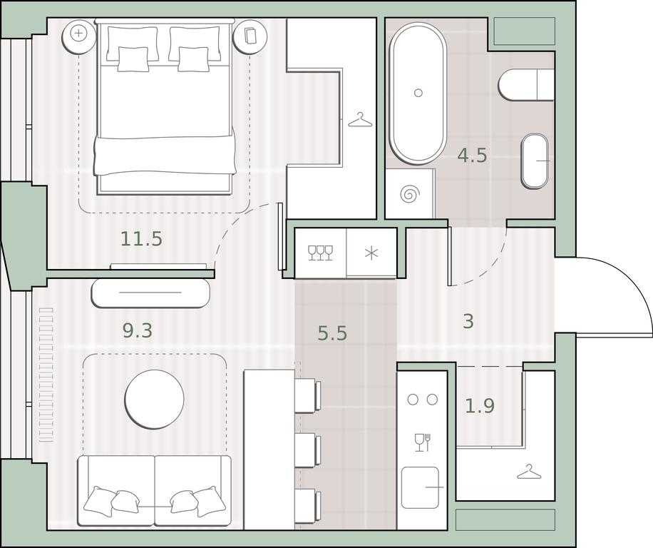 Продажа 1-комн. квартиры, 35,7 м² в ЖК «Среда на Лобачевского», Очаковское шоссе, Москва, Россия #1 Продажа 1-комн. квартиры, 35,7 м² в ЖК «Среда на Лобачевского», Очаковское шоссе, Москва, Россия #1