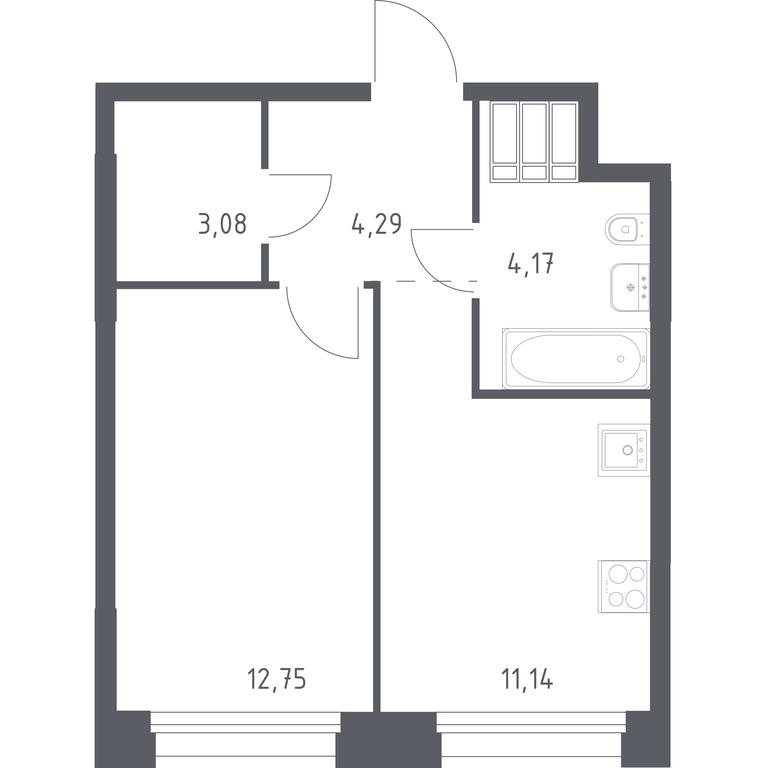 Apartment Sale, 35.43 sq. m. at Troparevo Park, Kiyevskoye shosse, 21-y kilometr, 3с4, Mosrentgen Settlement, Moscow, Russia #1 Apartment Sale, 35.43 sq. m. at Troparevo Park, Kiyevskoye shosse, 21-y kilometr, 3с4, Mosrentgen Settlement, Moscow, Russia #1