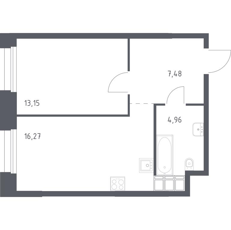 Продажа квартиры, 41,87 м² в ЖК «Тропарево Парк», Киевское шоссе, 21-й километр, 3с4, поселение Мосрентген, Москва, Россия #1 Продажа квартиры, 41,87 м² в ЖК «Тропарево Парк», Киевское шоссе, 21-й километр, 3с4, поселение Мосрентген, Москва, Россия #1